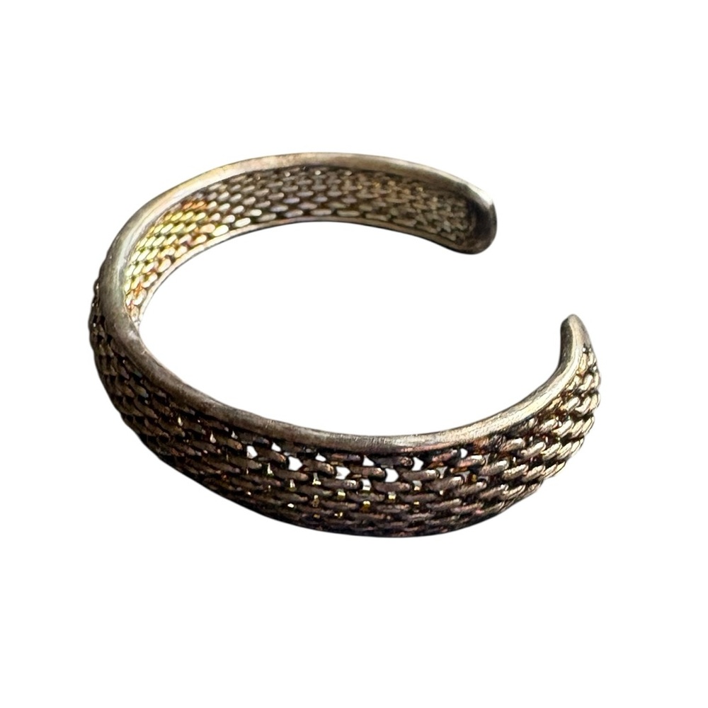 Tiffany & Co. Intricate Silver 925 Braided Cuff Bracelet - Picture 4 of 7